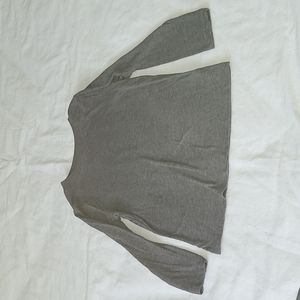 💥5/$25 Old Navy Boys 4T Gray Long Sleeve Shirt